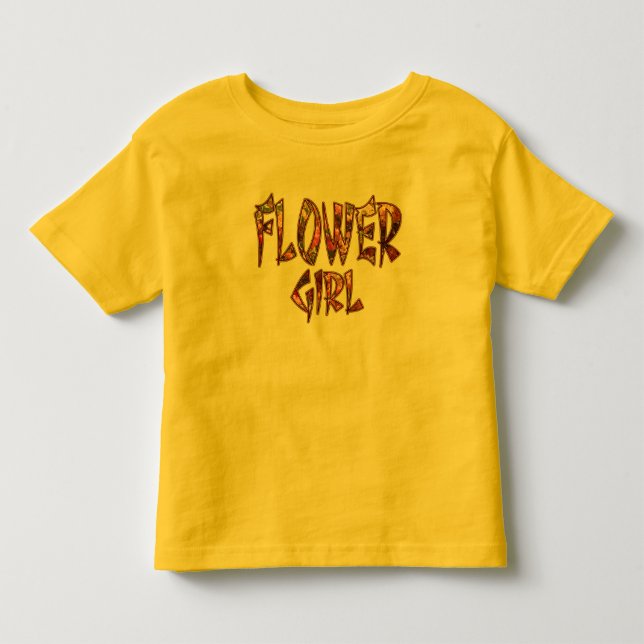 Flower Girl Toddler Tee Customizable (Front)