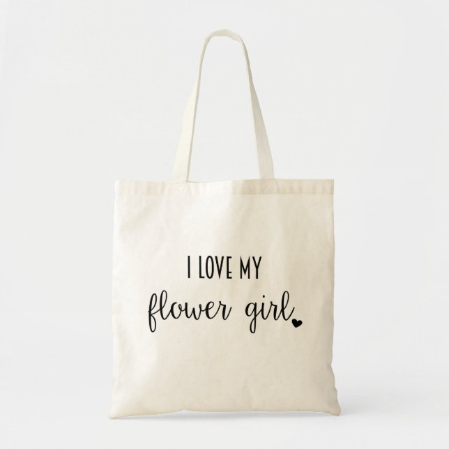Flower Girl Tote Bag (Front)