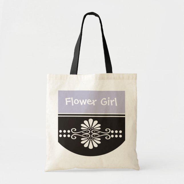Flower Girl Tote Bag - Lavender (Front)