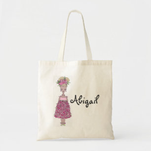 Flower Girl Tote Bag - Personalize (Abigail)
