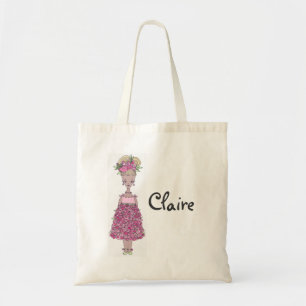 Flower Girl Tote Bag - Personalize - Claire