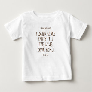 Flower Girls Rustic Wedding Series T-shirt
