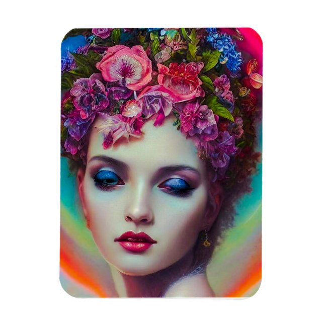 Flower Goddess  Magnet (Vertical)
