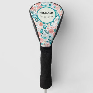 FLOWER GOLF HEAD COVER