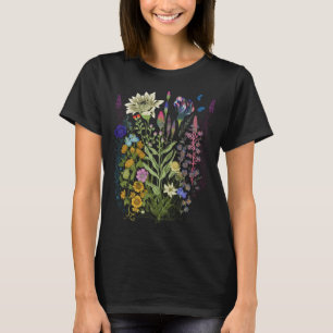 Flower Graphic For Women Wildflower Floral T-Shirt