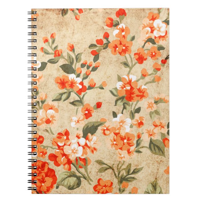 Flower grunge art notebook (Front)