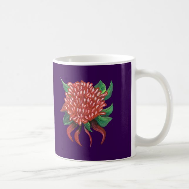 Flower Hand Drawn Waratah Coffee Mug (Right)
