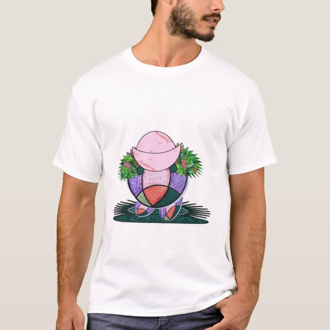 Flower Hat  T-Shirt (Front)