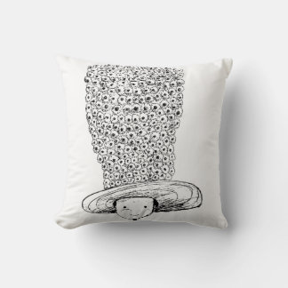 Flower Hat Throw Pillow