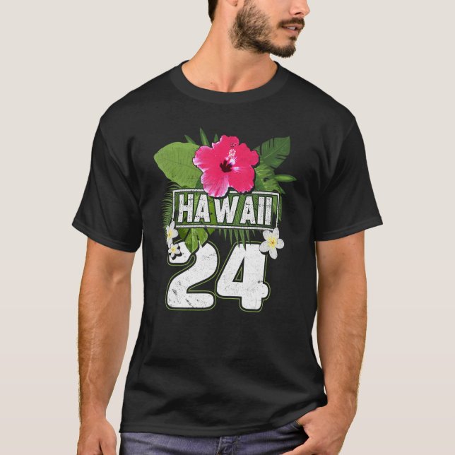 Flower Hawaii 24 Vacation T-Shirt (Front)