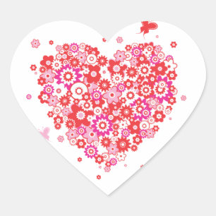 Flower Heart 1 Sticker