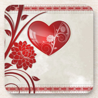 Flower Heart Coaster