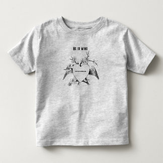 Flower heart png frame, vintage decoration illustr toddler t-shirt