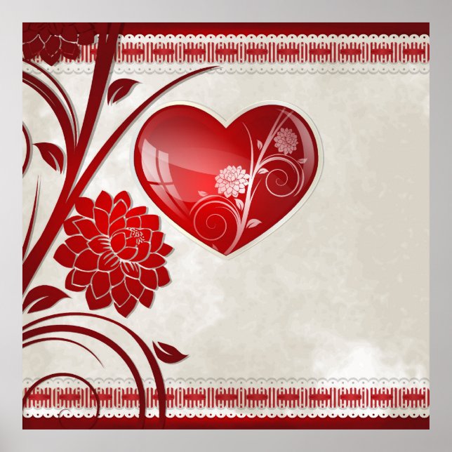 Flower Heart Poster (Front)