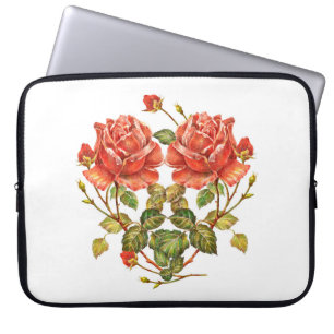 Flower heart seamless pattern laptop sleeve
