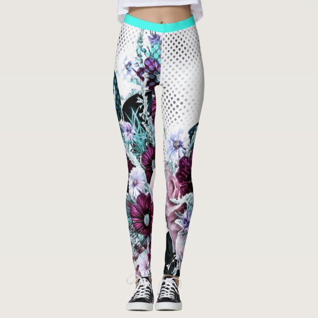 flower house leggings (Front)