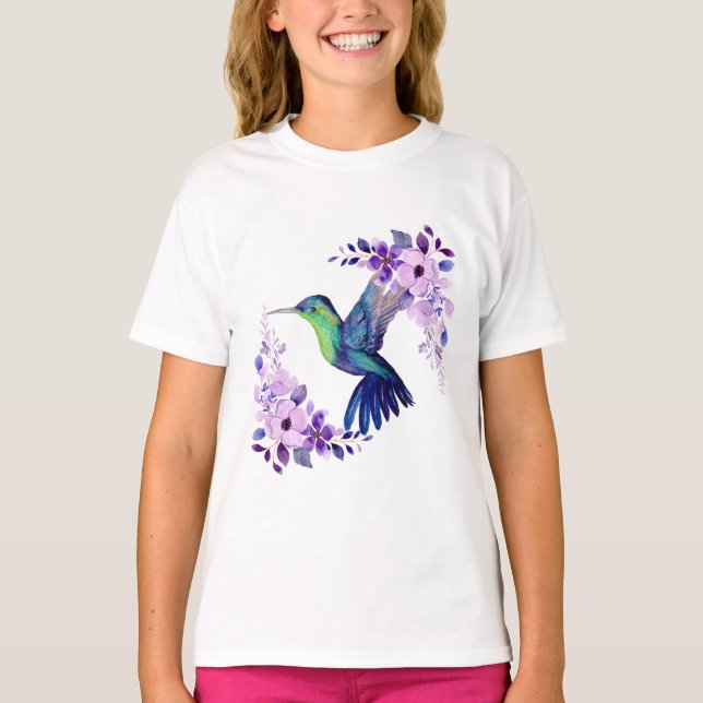 Flower Hummingbird shirt (Front)