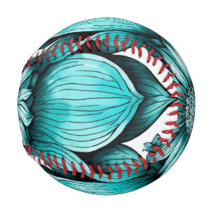 Flower Hyper realistic Pen Illustration Print" Baseball
