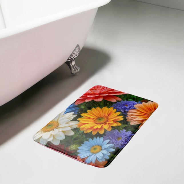 Flower Image No. 1, Floral Series Bath Mat (Creator Uploaded)
