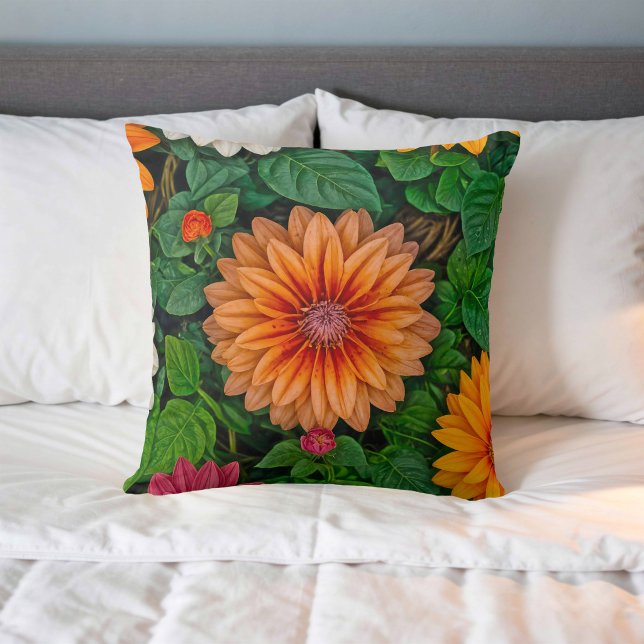 Flower Image No. 9, Floral Series, Throw Pillow (Creator Uploaded)