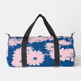 Flower image on duffle bag