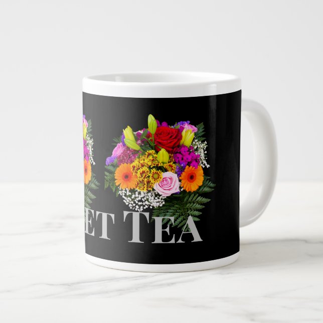 Flower Image Sweet Tea Text name Specialty Mug Cup (Front Right)