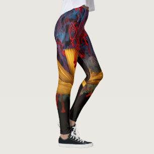 Flower in colour smoke leggings