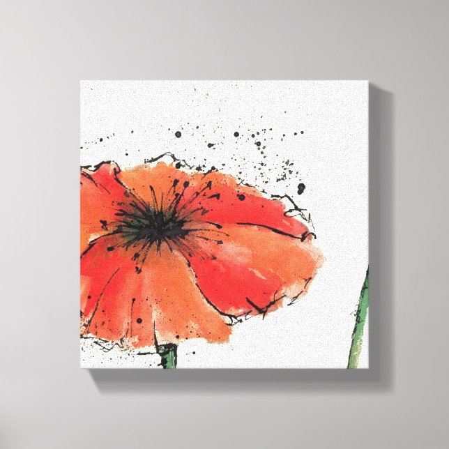 Flower in Full Bloom Canvas Print (Front)