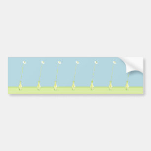 Flower in Green Bumper Sticker