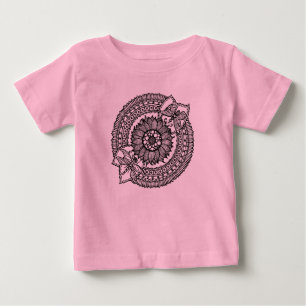 Flower In Mandala Baby T-Shirt