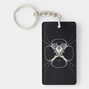 Flower in Space Keychain