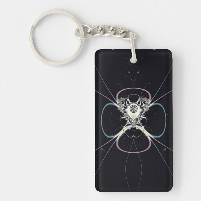 Flower in Space Keychain (Front)