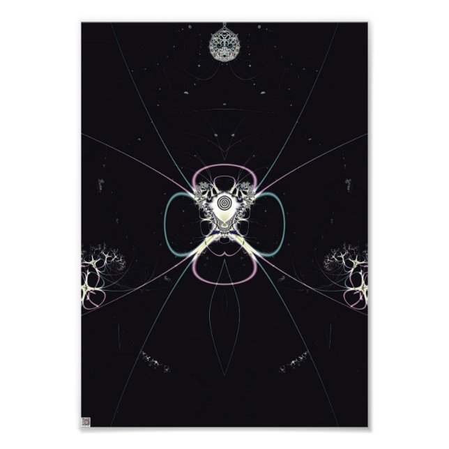 Flower in Space Photo Print (Front)
