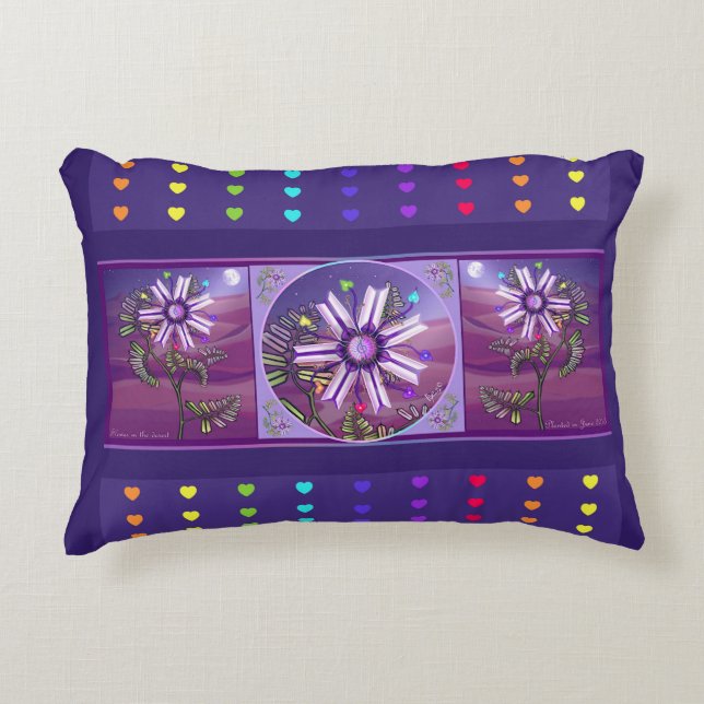 Flower in the desert  accent pillow (Front)