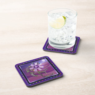Flower in the Desert Beverage Coaster