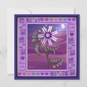 Flower in the desert card
