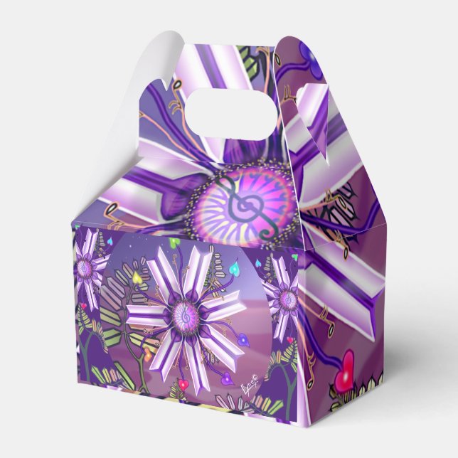 Flower in the Desert Favour Box (Front Side)