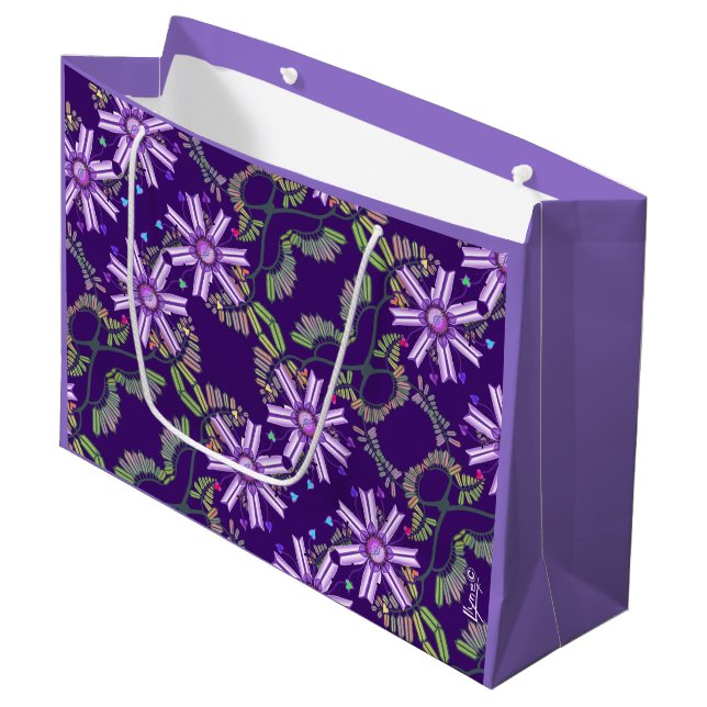 Flower in the Desert Large Gift Bag (Front Angled)