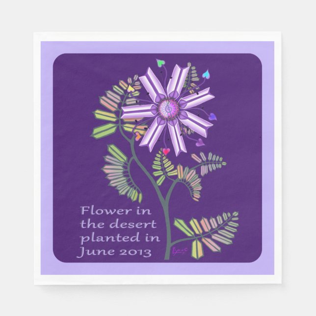 Flower in the Desert Napkins (Front)