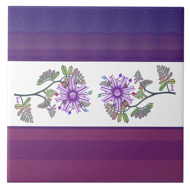 Flower in the desert tile (Front)