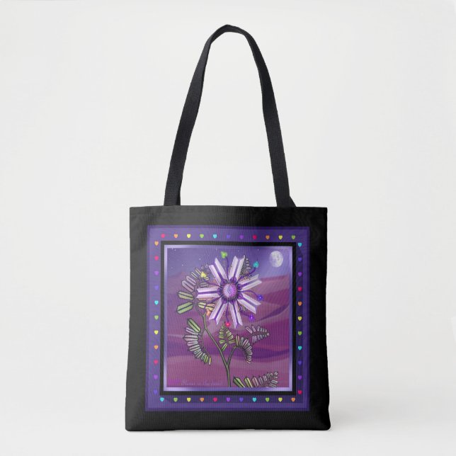Flower in the desert tote bag (Front)