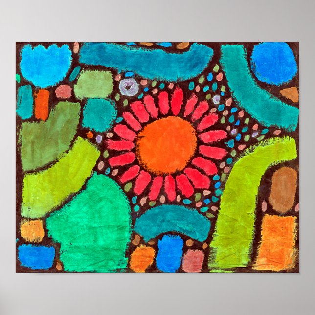 Flower in the Valley, Klee Poster (Front)