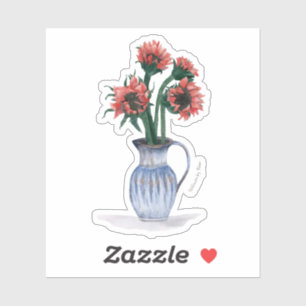Flower in Vase Watercolor