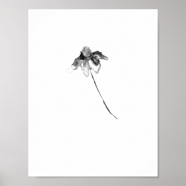 Flower ink lithograph print (Front)