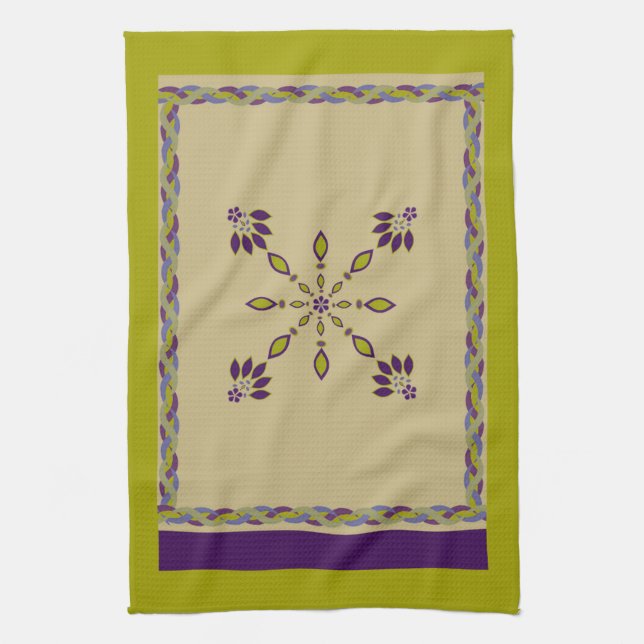 Flower Jewellery Dangles twisted rope kitchen towe Towel (Vertical)