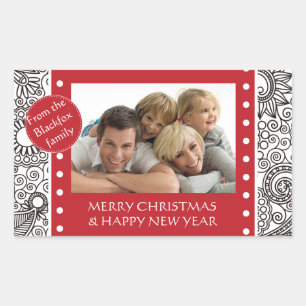 Flower Jungle Season's Greetings Products Sticker