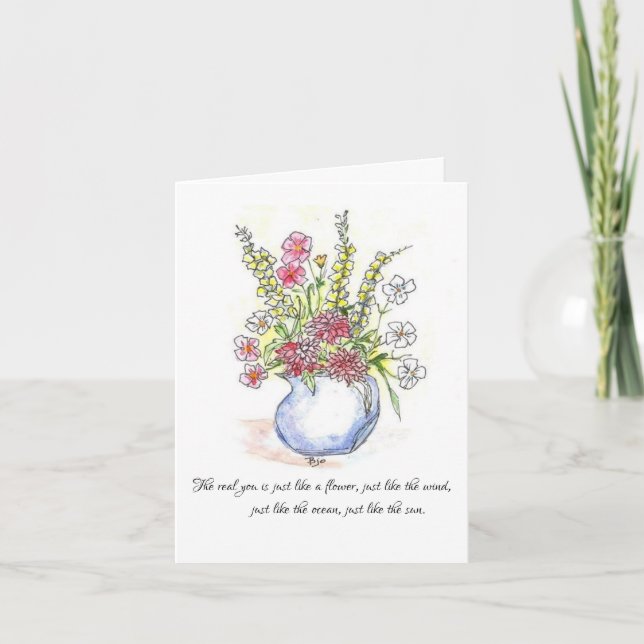 Flower just like the wind Card (Front)