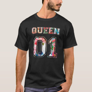 Flower King and Queen Couple 01 T-Shirt