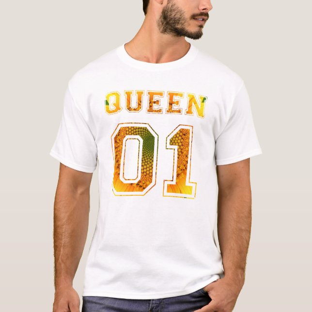 Flower King and Queen Couple 01 T-Shirt (Front)