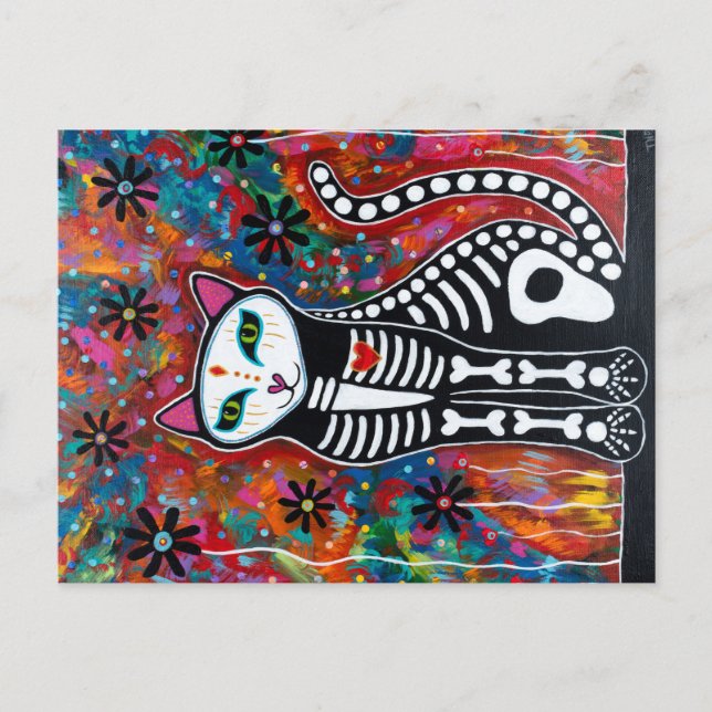 Flower Kitty Postcard (Front)